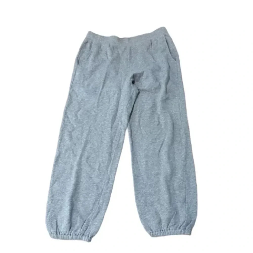 Velvet by Jenny Graham Zuma Organic Fleece Joggers Heather Gray Size L NWT